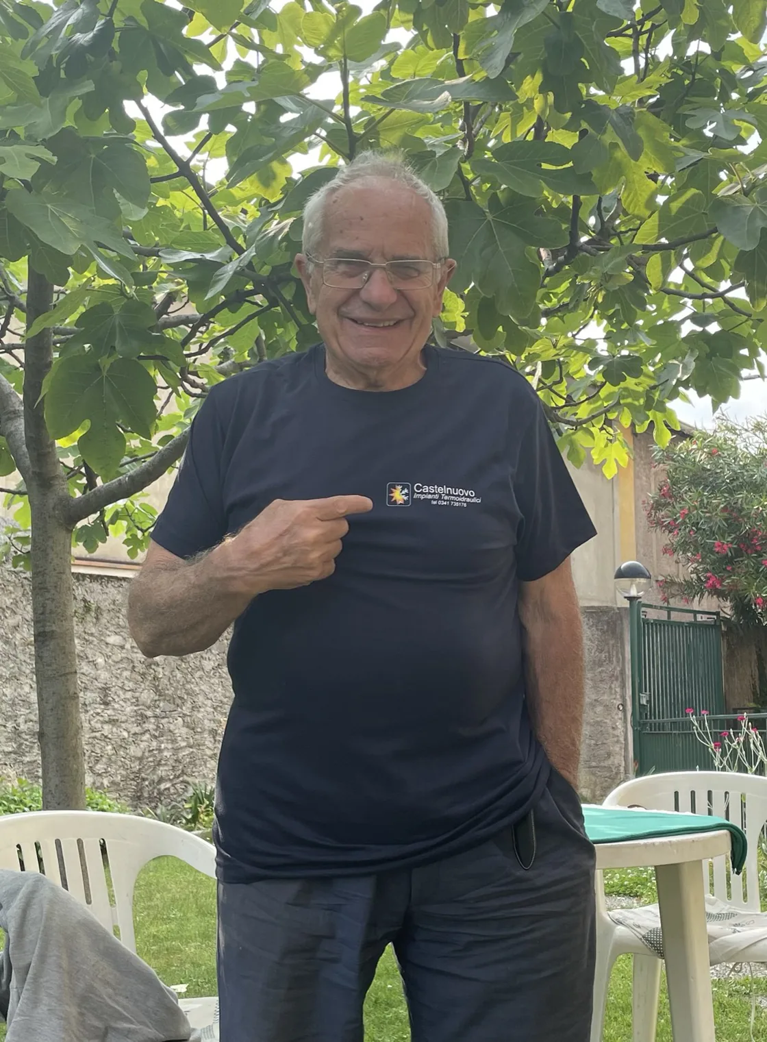 Enrico Comini con la maglia Castelnuovo Impianti Termoidraulici